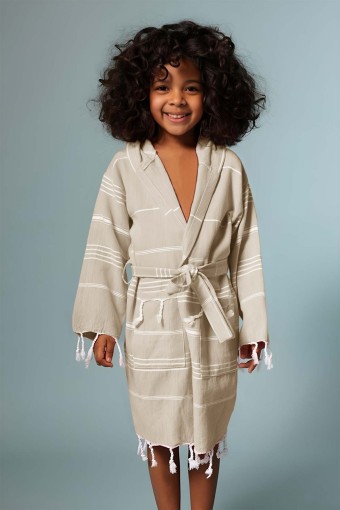 GÖZDE TEKSTİL - Gözde Unisex Çocuk Sultan Peştemal Bornoz