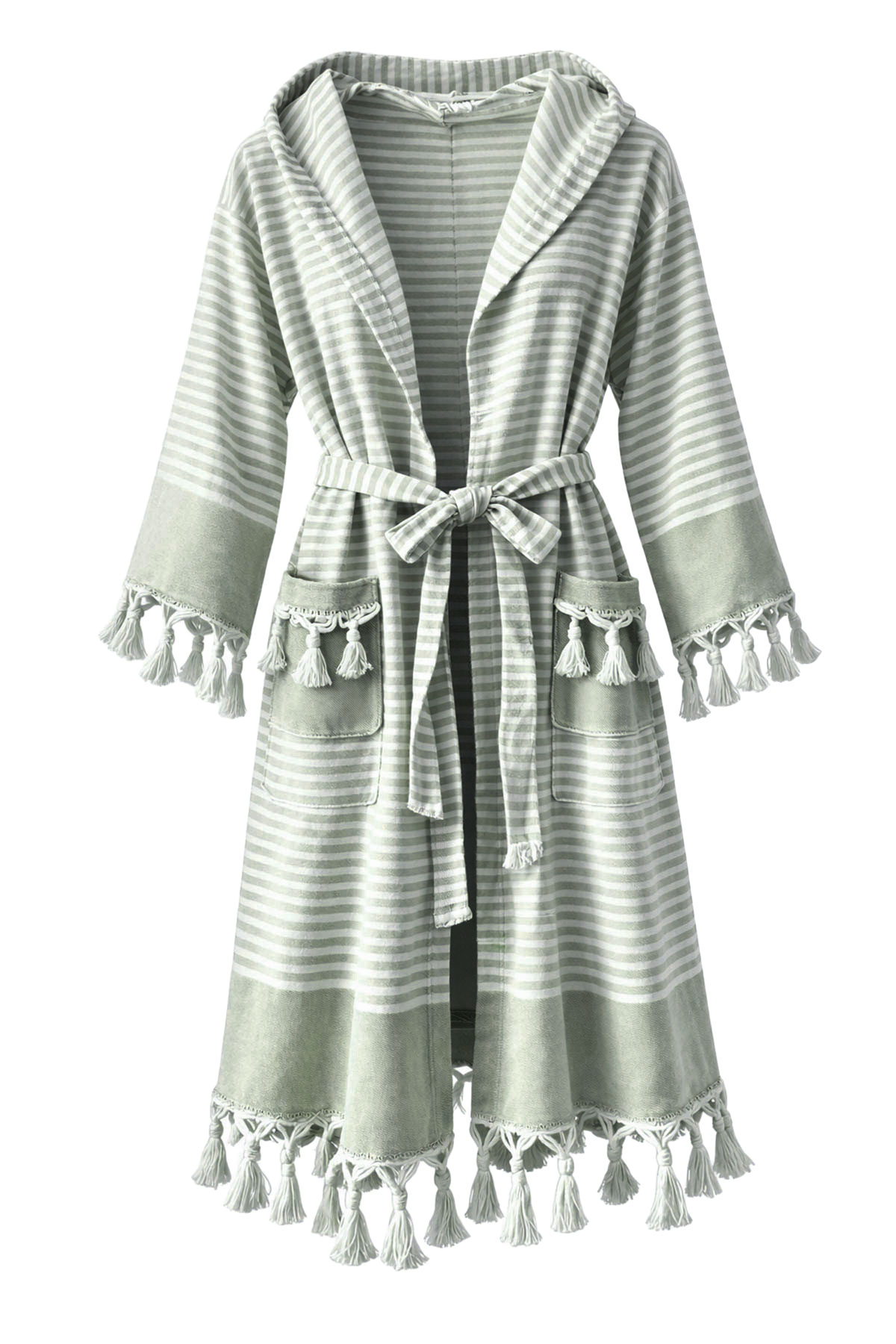 Gözde Unisex Sultan Peştemal Bornoz - Thumbnail