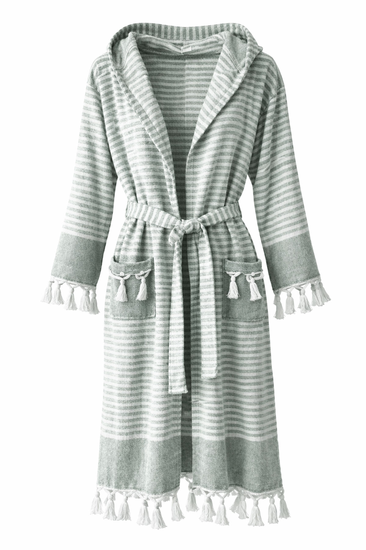 Gözde Unisex Sultan Peştemal Bornoz - Thumbnail