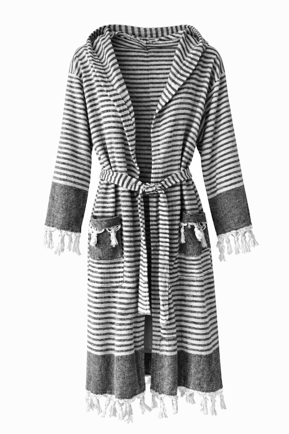 Gözde Unisex Sultan Peştemal Bornoz - Thumbnail