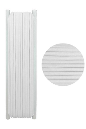 TEKİŞ - Tekiş Paça Lastiği 10 Mt 40 Telli Yuvarlak - Beyaz - STD