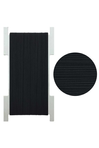 TEKİŞ - Tekiş Lastik Telli Yuvarlak 50 Mt - Siyah - STD