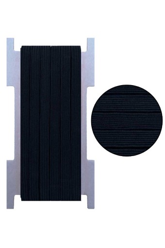 TEKİŞ - Tekiş Paça Lastiği 8 mm 10 Mt Süper Kalite Yassı - Siyah - STD (1)