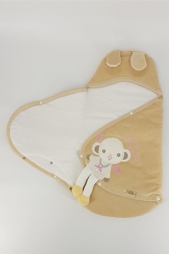 GÜLER ÇEYİZ - Güler Unisex Bebek Kundak Battaniye Kadife Tavşan Desenli (1)