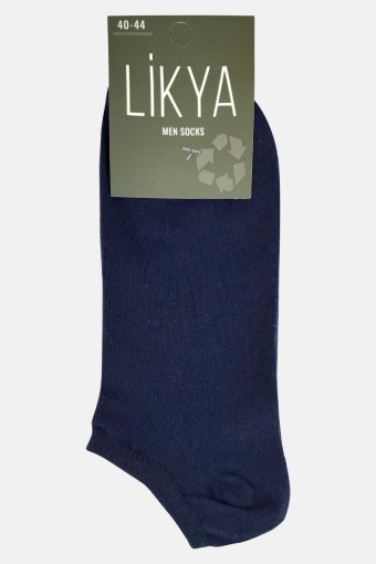 LİKYA ÇORAP - Gulfstar Erkek Pamuklu Patik Çorap 3'lü - Düz (1)