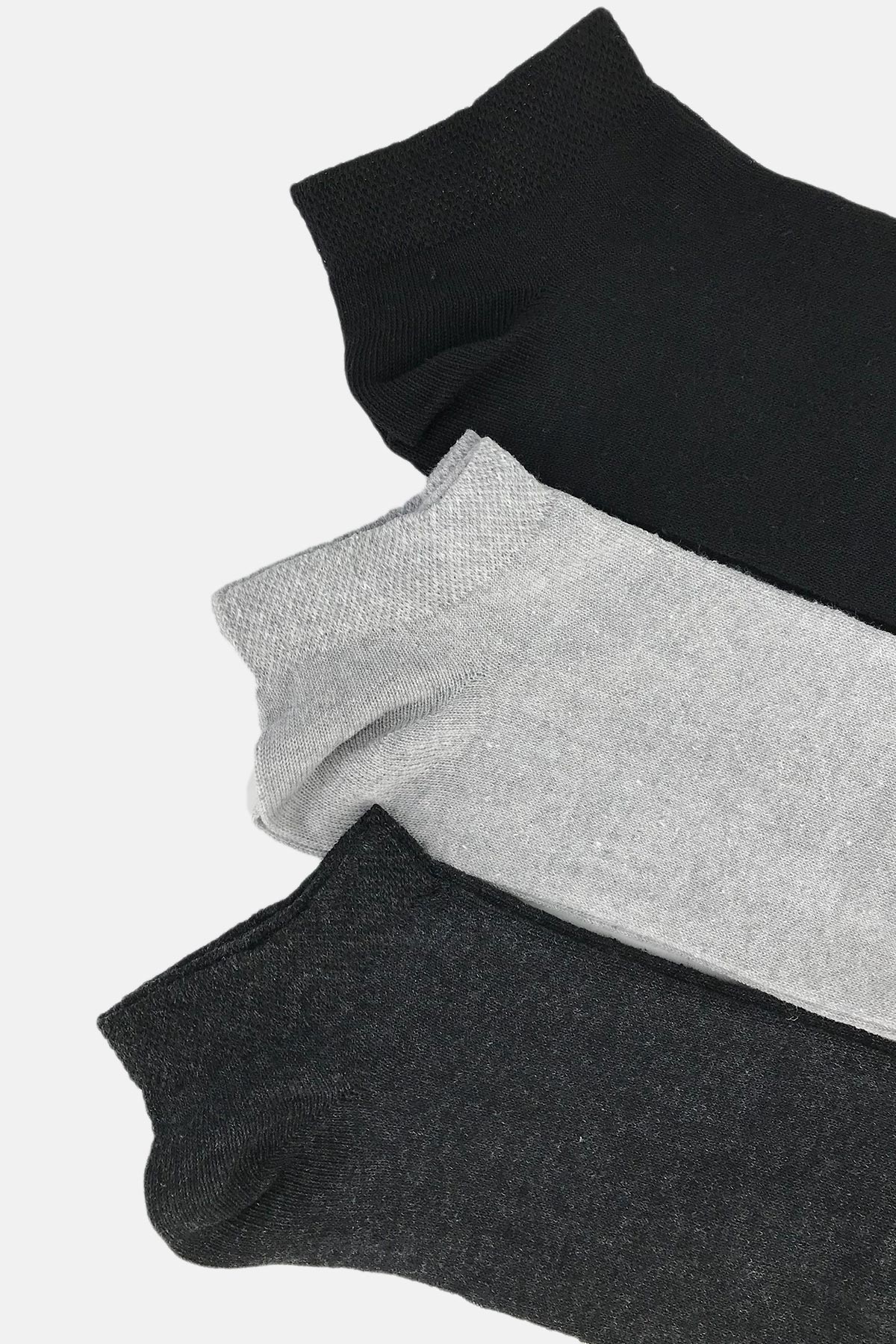 Gulfstar Erkek Patik Çorap 3'Lü Pamuklu - Thumbnail