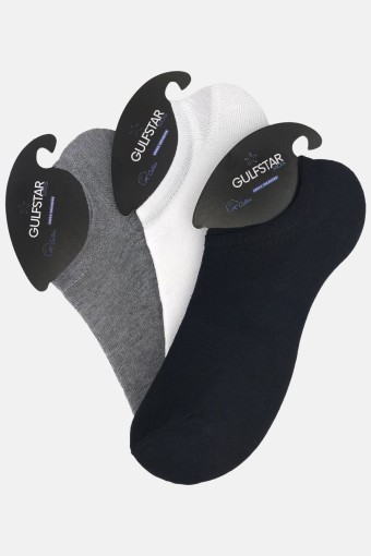 GULFSTAR ÇORAP - Gulfstar Erkek Sneaker 3'lü Çorap (1)