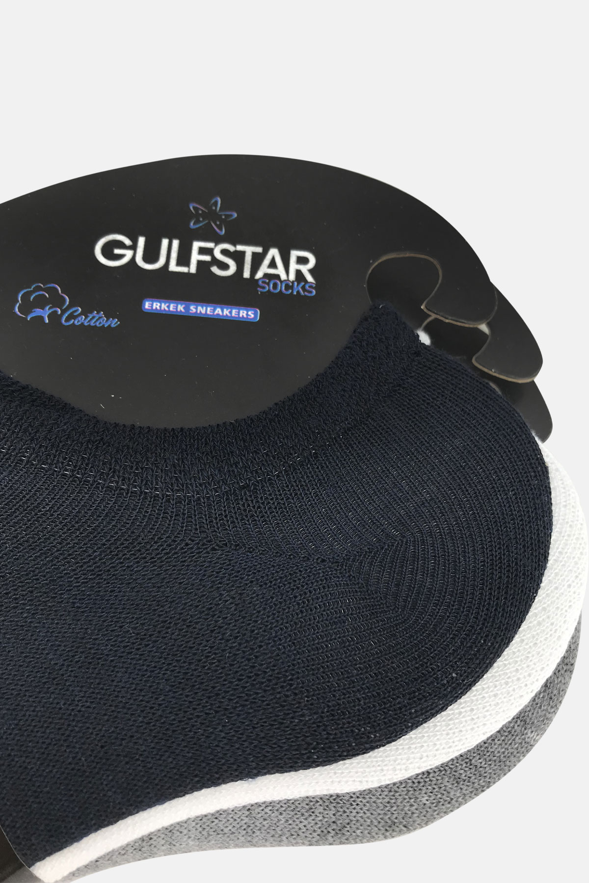 Gulfstar Erkek Sneaker 3'lü Çorap - Thumbnail
