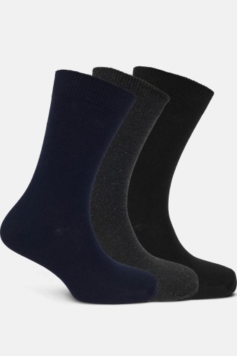 GULFSTAR ÇORAP - Gulfstar Erkek Soket Çorap 3'Lü Pamuklu (1)