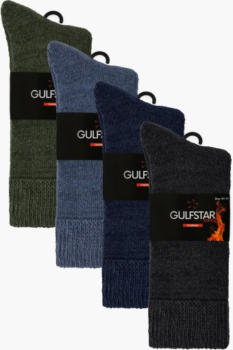 GULFSTAR ÇORAP - Gulfstar Erkek Soket Çorap Termal Havlu Comfort (1)