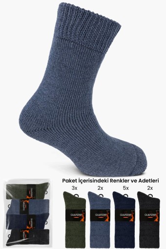 GULFSTAR ÇORAP - Gulfstar Erkek Soket Çorap Termal Havlu Comfort (1)