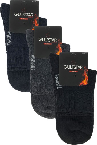 GULFSTAR ÇORAP - Gulfstar Erkek Termal Kısa Konç Çorap Düz (1)