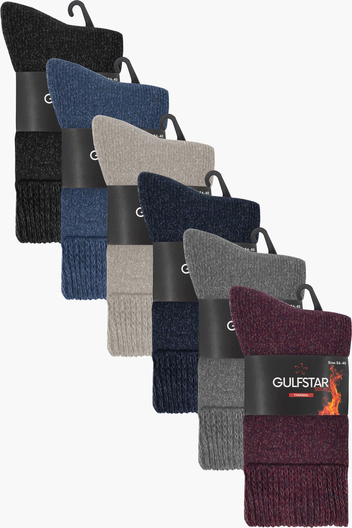 Gulfstar Kadın Soket Çorap Termal Havlu Comfort - Thumbnail