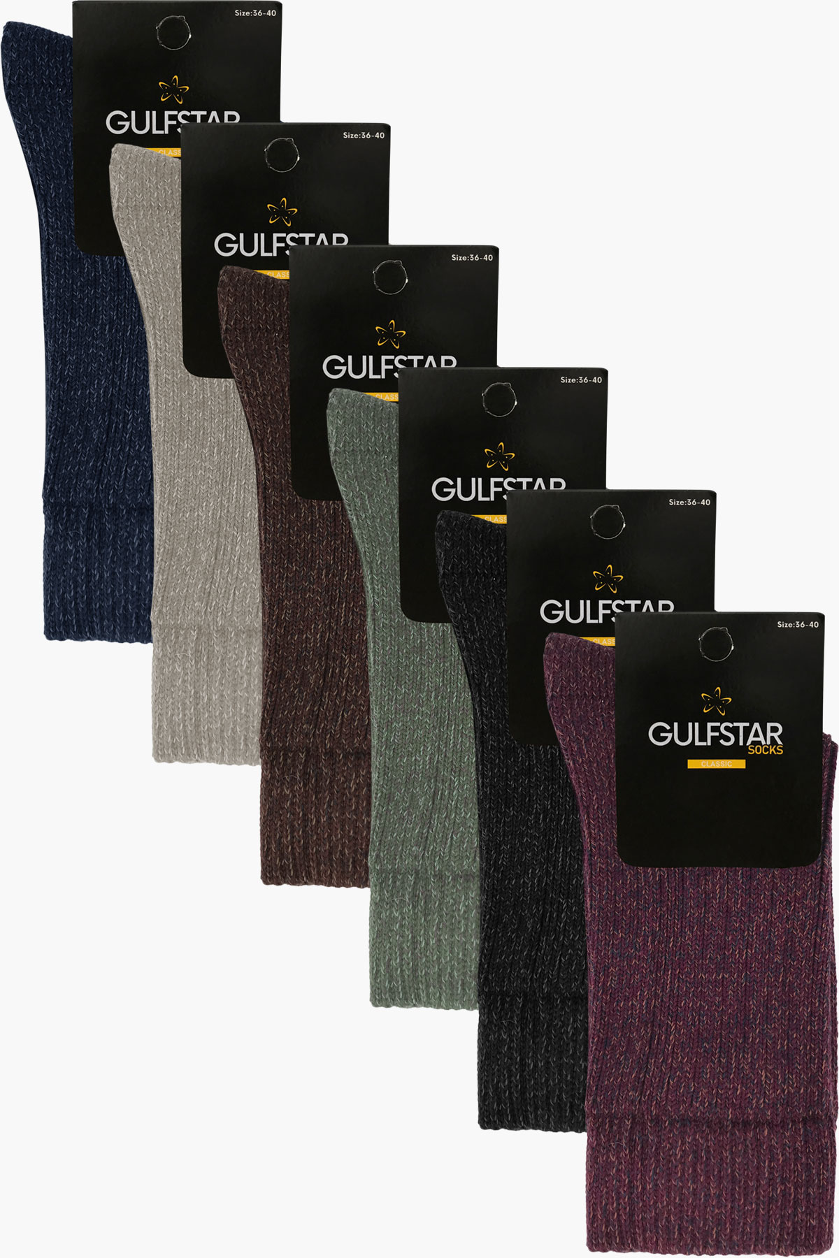 Gulfstar Kadın Soket Çorap Derbi Pamuklu Bot - Thumbnail