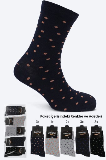 GULFSTAR ÇORAP - Gulfstar Kadın Soket Çorap Puantiye Desenli