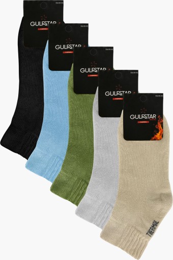 GULFSTAR ÇORAP - Gulfstar Kadın Termal Kısa Konç Çorap Düz (1)