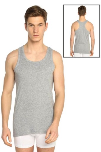 GÜMÜŞ ÇAMAŞIR - Gümüş Erkek Ribana Sporcu Atlet - Gri - L