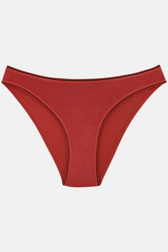 GÜMÜŞ ÇAMAŞIR - Gümüş Kadın Pamuk Slip Külot Çizgili Biye