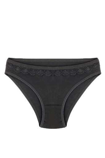 GÜMÜŞ ÇAMAŞIR - Gümüş Kadın Düz Pamuk Slip Külot