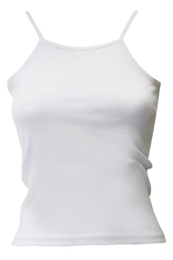 GÜMÜŞ ÇAMAŞIR - Gümüş Kız Çocuk İp Askılı Pamuk Atlet - Beyaz - 1