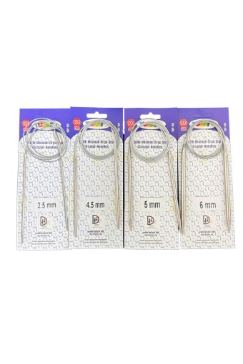 HEDEFX - Hedefx Çelik Misinalı Örgü Şişi 100cm - Asorti - 6 (1)