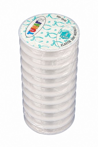 HEDEFX - Hedefx Elastik Takı Misinası 0.8mm - Şeffaf - STD