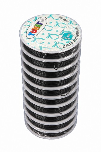 HEDEFX - Hedefx Elastik Takı Misinası 0.8mm - Siyah - STD