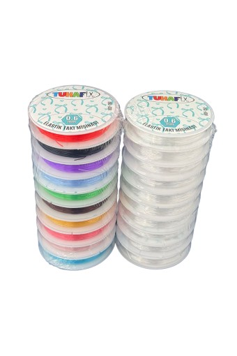 HEDEFX - Hedefx Elastik Takı Misinası Şeffaf 0.6mm