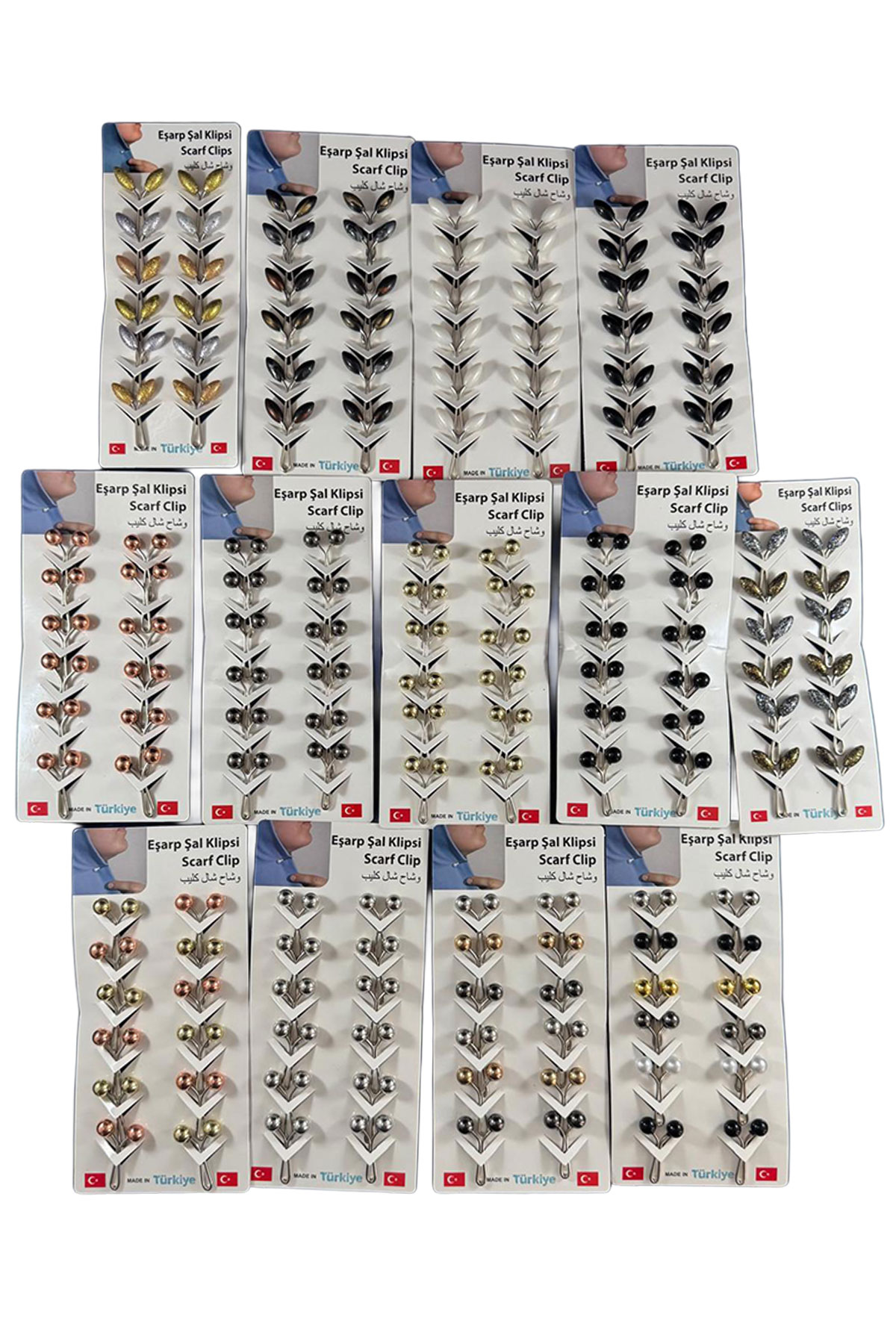 Hedefx Eşarp Klipsi Yuvarlak - Thumbnail