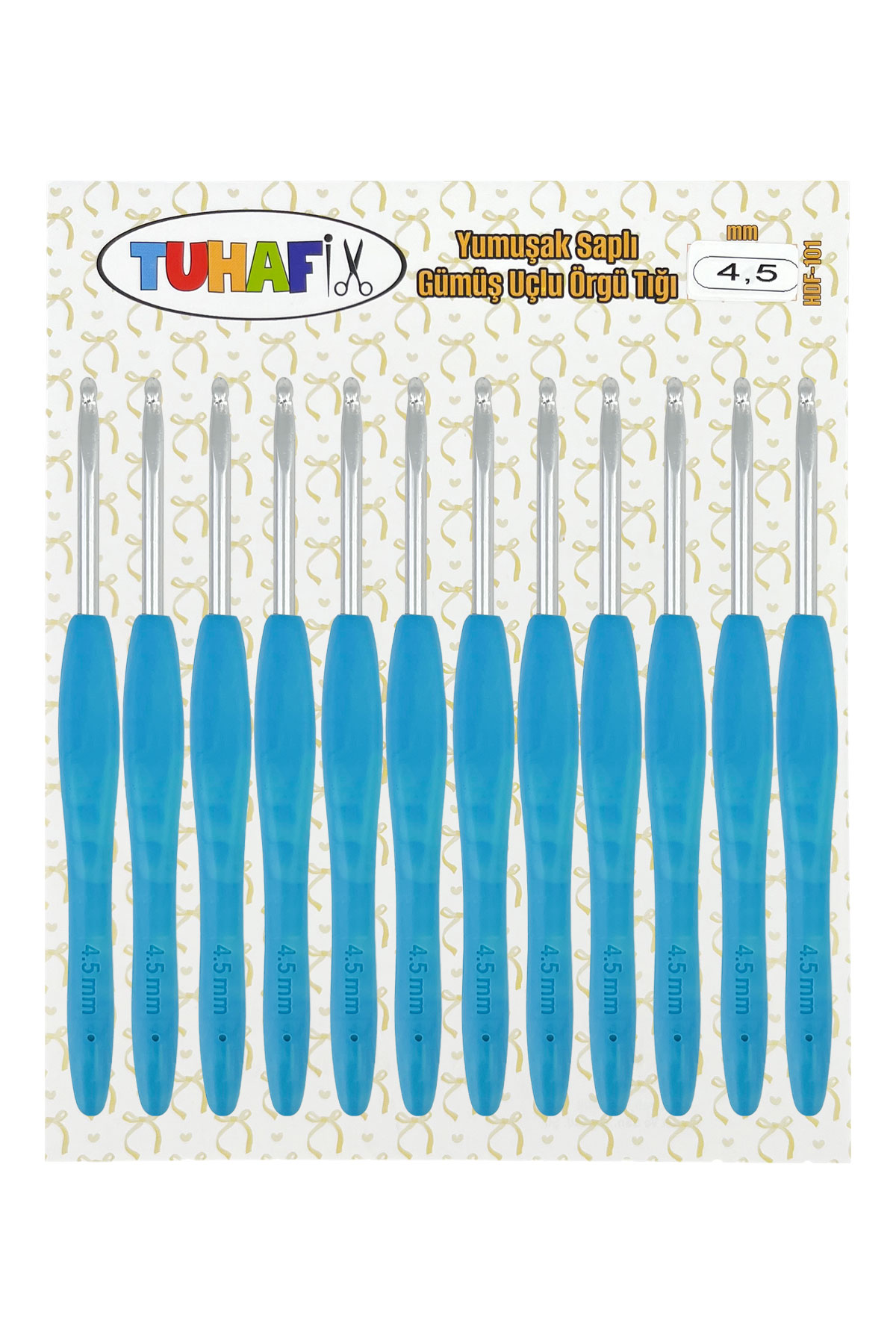 Hedefx Gümüş Uçlu Örgü Tığı - Asorti - 2,5 - Thumbnail