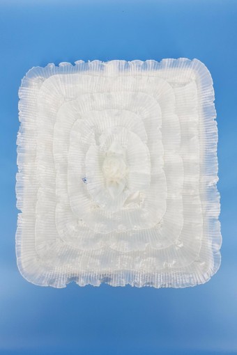 HÜMAM TEKSTİL - Hümam Bohça Yuvarlak Dantelli Düz