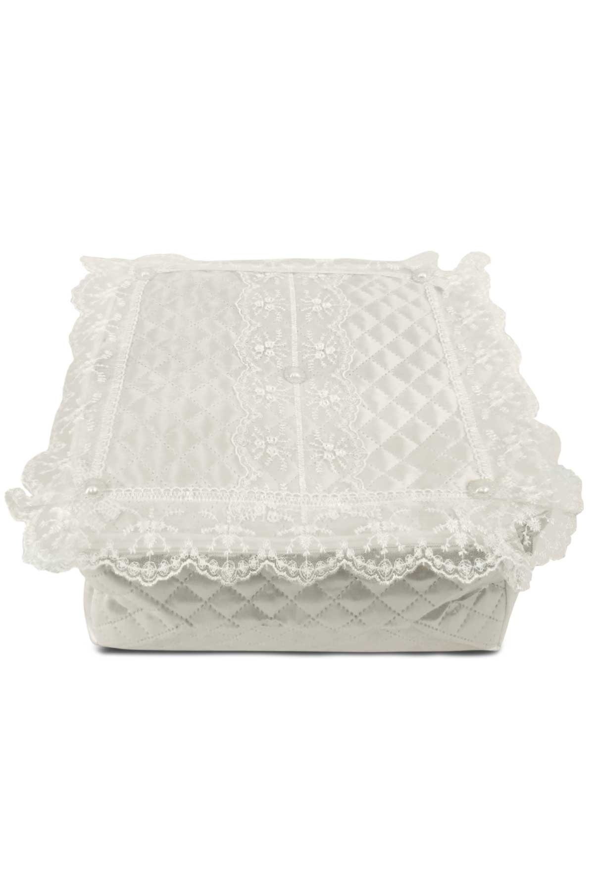 Hümam Tekstil Yastık Hurcu Lüks Dantelli 40x60x35 - Thumbnail