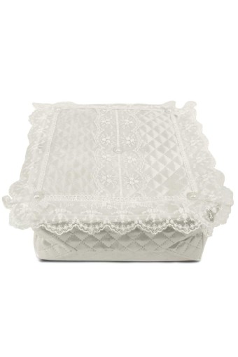HÜMAM TEKSTİL - Hümam Tekstil Yastık Hurcu Lüks Dantelli 40x60x35