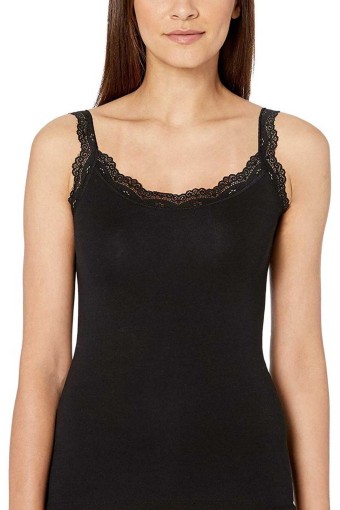 İMER - İmer Kadın Kalın Askılı Dantelli Modal Atlet