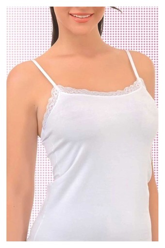 İMER - İmer Kadın İp Askılı Dantelli Modal Atlet