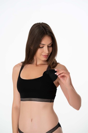 İMER - İmer Kadın Büstiyer Sırt Çapraz Detaylı Modal