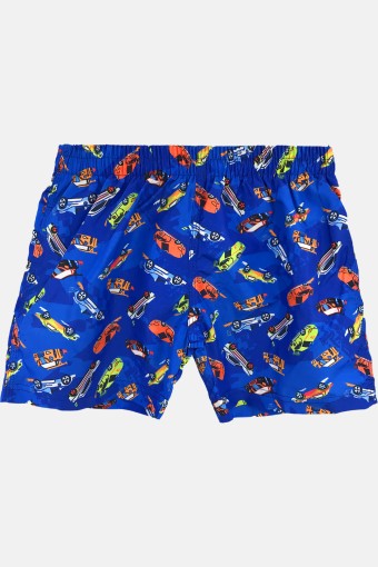 FORUM - İnan Erkek Çocuk Deniz Şortu Desenli - İndigo