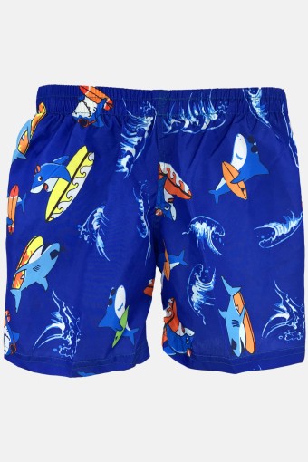 FORUM - İnan Erkek Çocuk Deniz Şortu Desenli - Lacivert