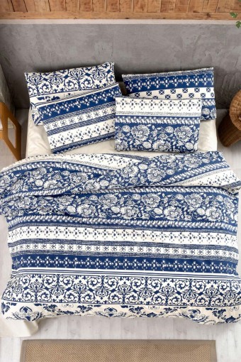 İPEXİ - İpexi Nevresim Takımı Damaks Desen Çift Kişilik Kutulu Çarşaf 240x260 Nevresim 200x220 Ranforce