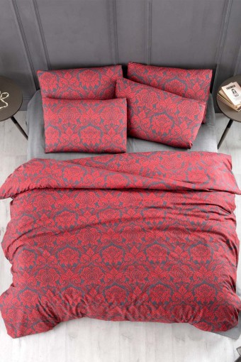 İPEXİ - İpexi Nevresim Takımı Elita Desen Çift Kişilik Kutulu Çarşaf 240x260 Nevresim 200x220 (1)