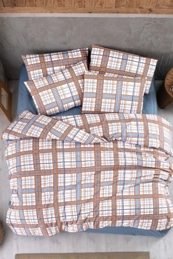 İPEXİ - İpexi Nevresim Takımı İlin Desen Tek Kişilik Kutulu Çarşaf 160x240 Nevresim 160x220 Ranforce