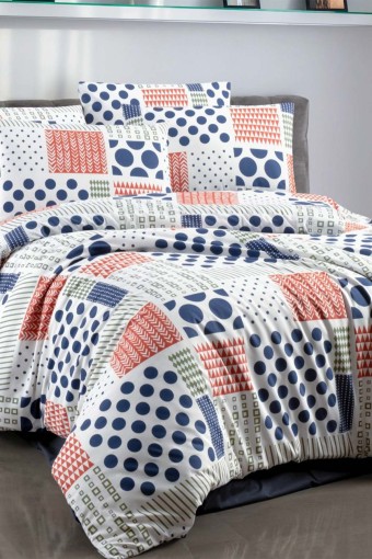 İPEXİ - İpexi Nevresim Takımı Monica Desen Tek Kişilik Kutulu Çarşaf 160x240 Nevresim 160x220 Ranforce