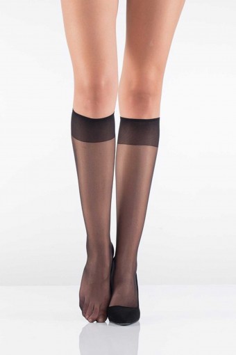 İTALİANA-KLASİK - İtaliana Kadın İnce Dizaltı Çorap Fit 15 Burunsuz (1)