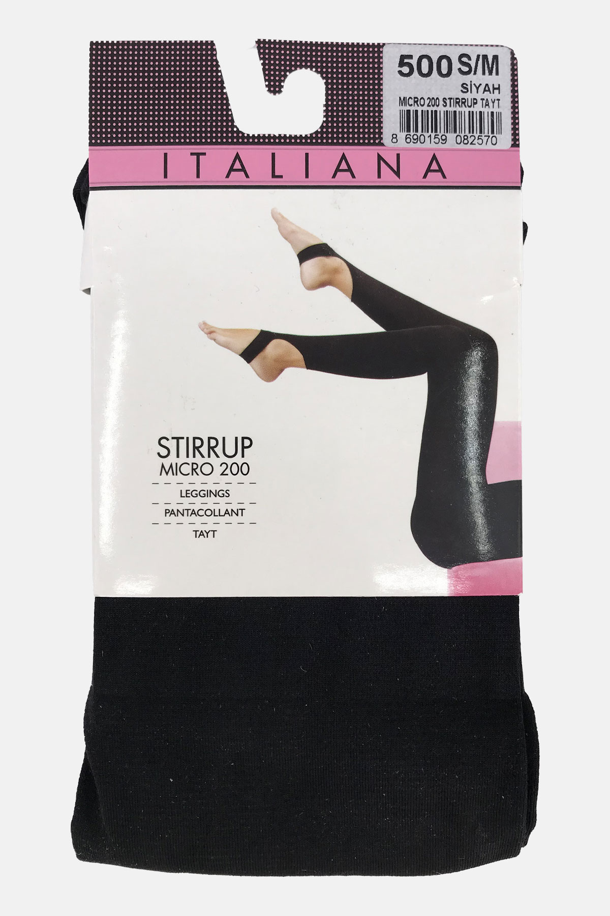 İtaliana Kadın Tayt (Çorap) Mikro 200 Stirrup - Thumbnail