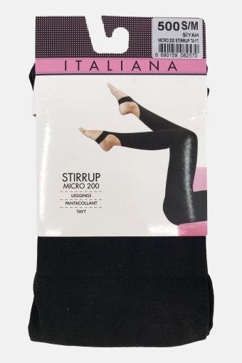 İTALİANA-KLASİK - İtaliana Kadın Tayt (Çorap) Mikro 200 Stirrup (1)