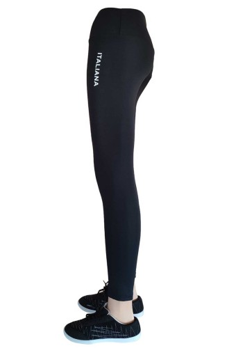 İTALİANA-DESENLİ - İtaliana Kadın Tayt (Çorap) Yüksek Bel Basic Yazılı