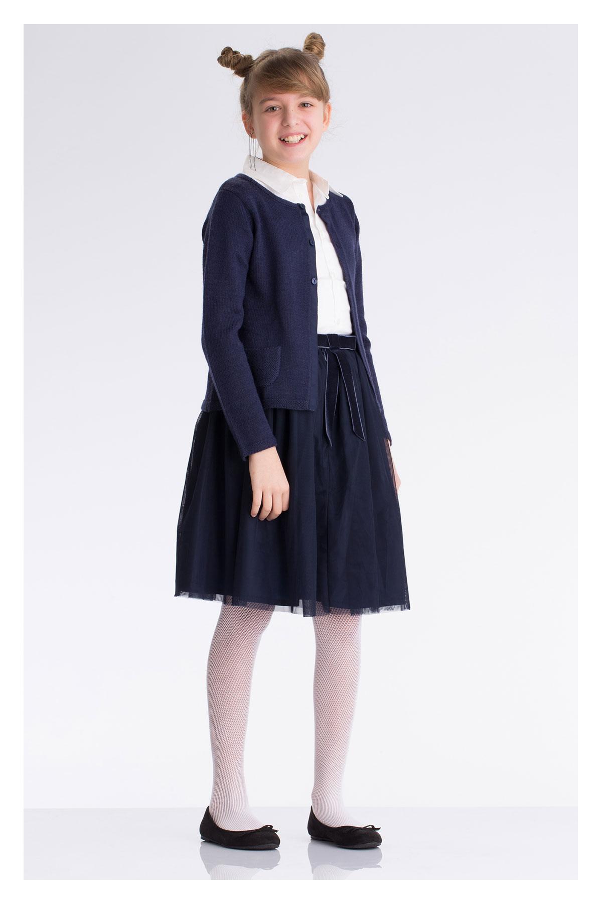 İtaliana Kız Çocuk İnce Külotlu Çorap Fileli - Thumbnail