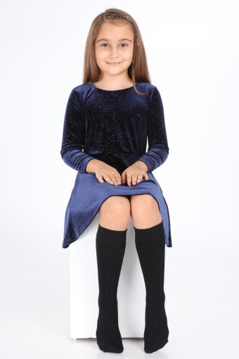 İTALİANA-DESENLİ - İtaliana Kız Çocuk Kalın Diz Altı Çorap Viskon Meltem