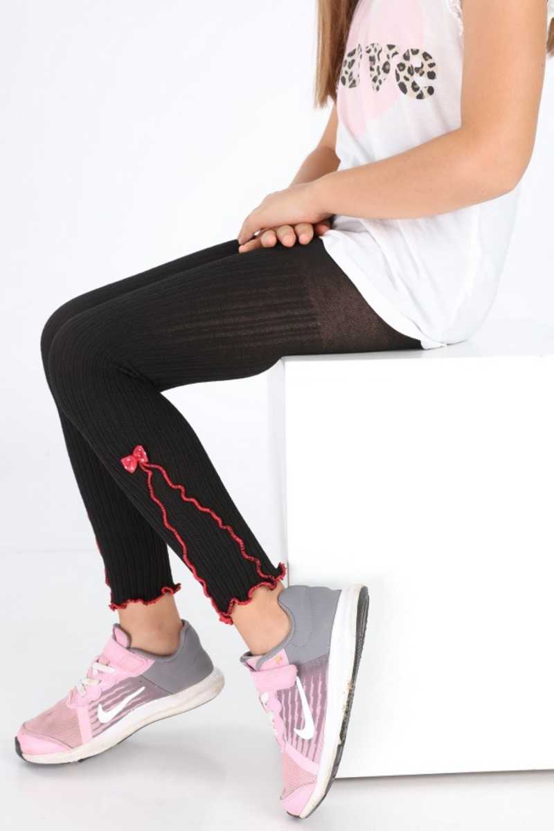 İtaliana Kız Çocuk Tayt(Çorap) Viskon Naz Fiyonklu - Thumbnail