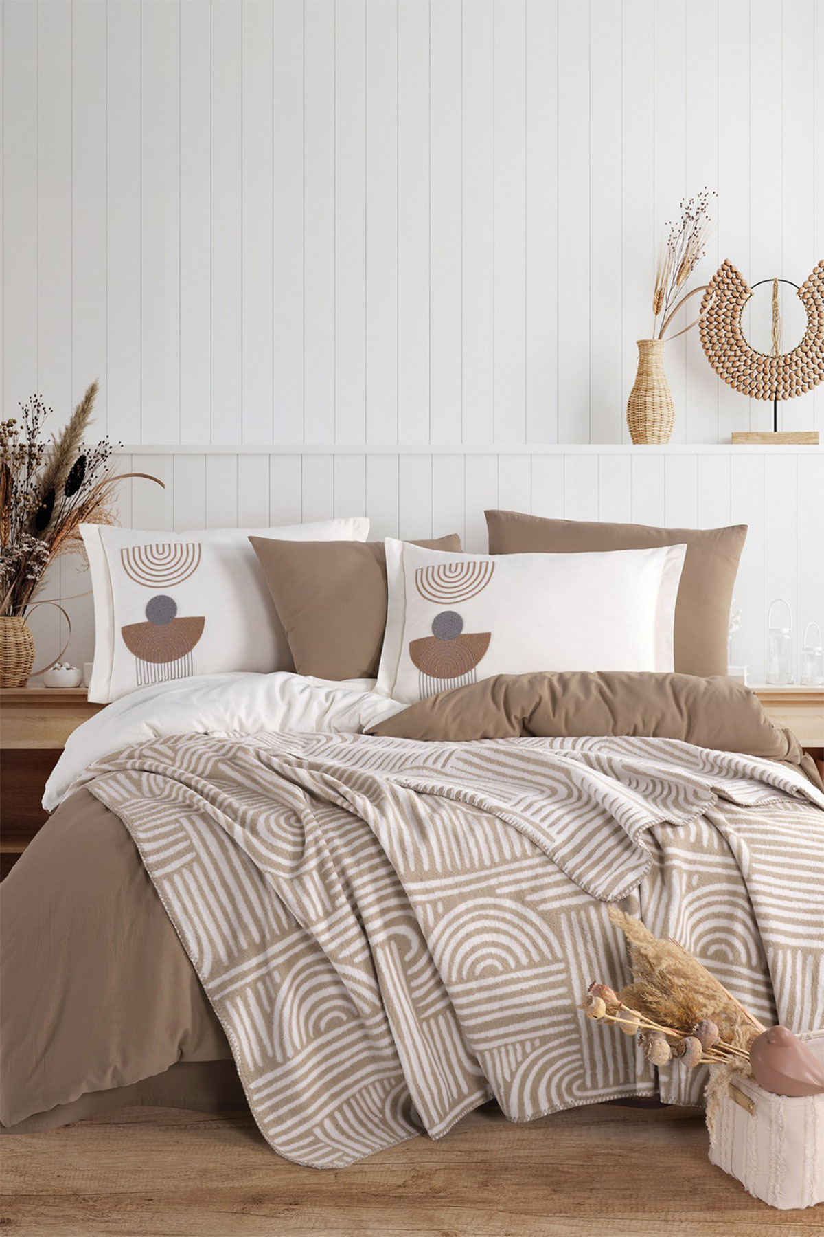 İyi Geceler İstanbul Battaniyeli Nevresim Takımı Babil 7 Parça Pamuklu - Thumbnail